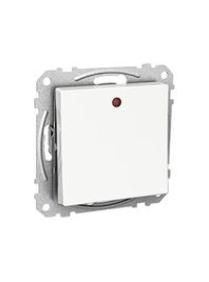 ELSO WDE002164 changeover control switch 16A plug-in terminal with rocker Exxact white illuminated.