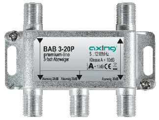 Axing BAB3-20P 3-way branch, 20dB, 5-1218