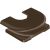 Jung 11BR Insertion slide for cable and mini duct, thermoplastic, brown