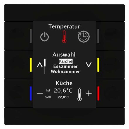MDT BE-BZS8606.01 KNX control center Smart 86 | matt black