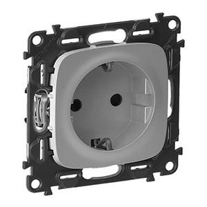 Legrand 754887 socket SCHUKO Valena Allure alu, (aluminium)