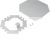 TEHALIT FKB7035 floor distributor light grey for flat chain/channel