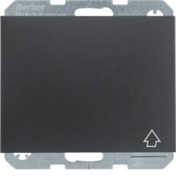 Berker 6768777106 socket with protective contact pin and hinged cover anthracite, matt Berker K.1