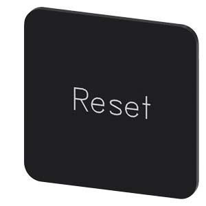 Siemens 3SU1900-0AF16-0DU0 labeling plate 22x22 Reset