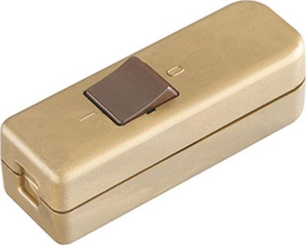 Bachmann 924.050 cord switch 1-pole gold/brown