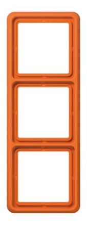 Jung CD583WUO frame 3-way, vertical and horizontal mounting, thermoplastic, CD 500, orange (for ZSV)