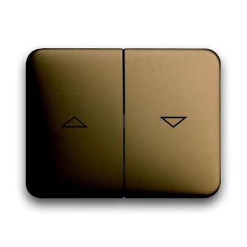 Busch-Jaeger 1785 JA-21 rocker switch, with print bronze