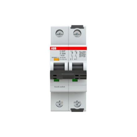 ABB Stotz-Kontakt 2CDS382001R0518 S302P-Z25 Z25kA 25A 2P circuit breaker
