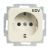 Busch-Jaeger 20 EUC/DV-212 SCHUKO® socket insert, with imprint 'EDV' white