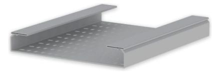 Unex 66400 light grey RAL7035 60x400 U23X perforated cable tray