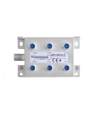 WISI DM06D 6-way CATV distributor 5...1300 MHz