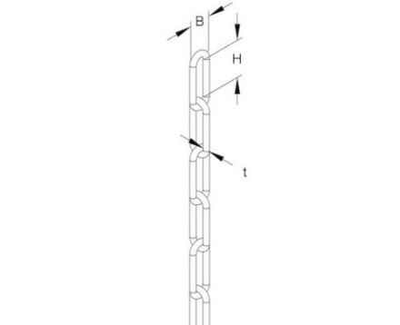 Niedax KF-4 4mm EKLIPS link chain