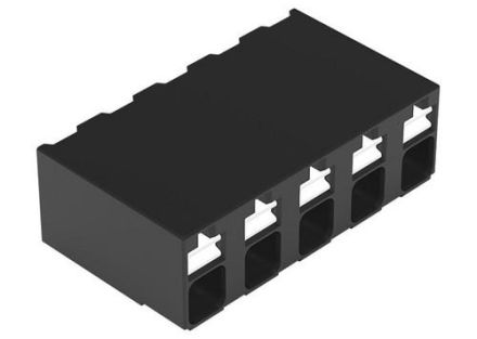 Wago 2086-3205/700-000/997-607 print terminal 5f 1re black RM=5 spring/solder
