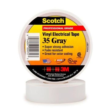 3M 7000031674 Scotch35-19x20gr NR.35 19mmx20m grey tape