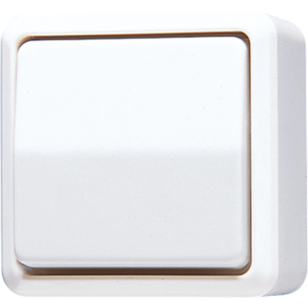 Jung 607AWW rocker switch, cross, 10 AX 250 V ~, AP 600, alpine white