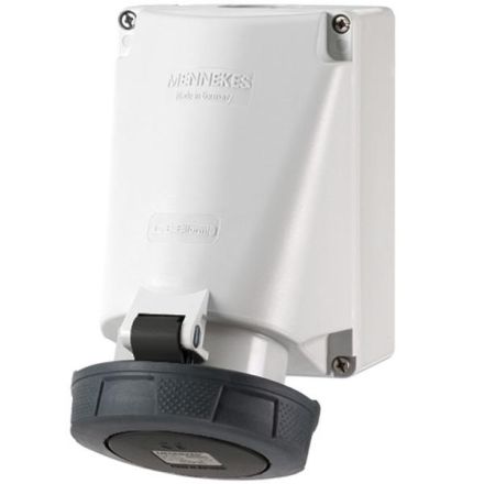 Mennekes 133P 63A 4-pole 7h 500V IP67 wall socket