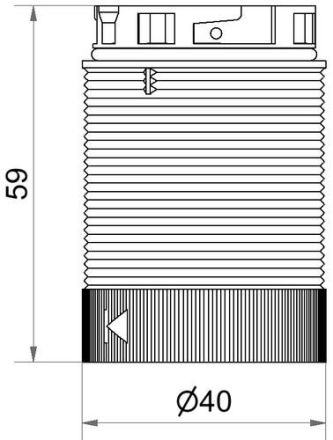 Werma 63432055 TwinFLASH 24V DC YE LED signal tower