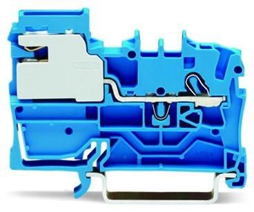 Wago 2002-7114 2.5qmm blue 1 conductor N isolating terminal