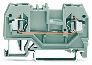 Wago 280-902 orange 2 conductor feed-through terminal