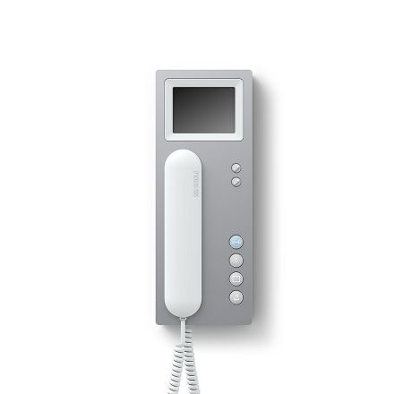 Siedle BTSV 850-03 A/W bus telephone standard with colour monitor in aluminium/white