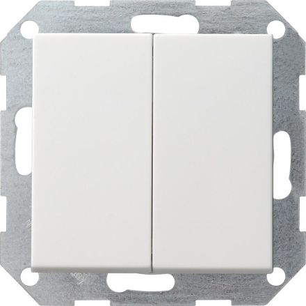 Gira 286027 push button switch series straight System 55 pure white m