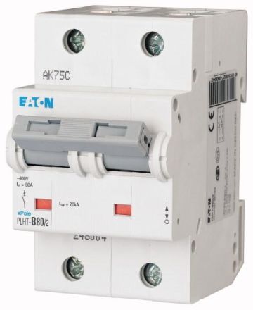 Eaton PLHT-C80/2 circuit breaker, 80A, 2p, C-Char , 248013
