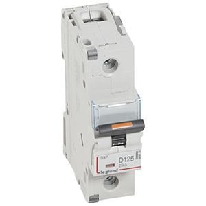 Legrand 409816 Circuit breaker DX3 D125A 1P 25KA 1, 5M