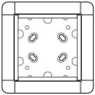 Ritto 1883130 surface-mounted frame 1 module slot, titanium