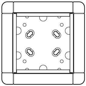 Ritto 1883130 surface-mounted frame 1 module slot, titanium