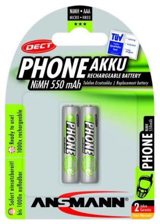 Hückmann 132943 Dect Micro AAA (PK=2pcs.) battery