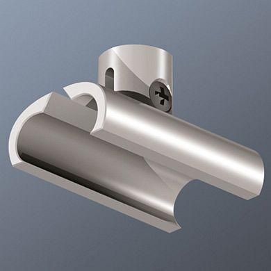 Bruck 160519mcgy L: 11 mm, matt, silver wall and ceiling mounting clip