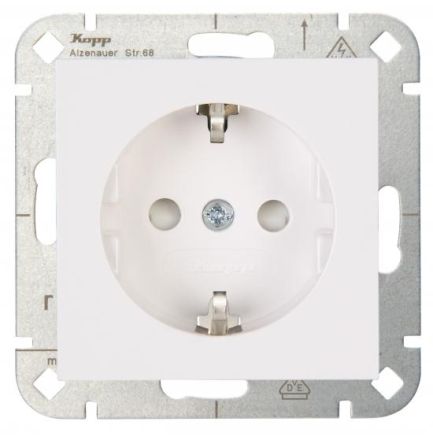 Kopp 940029009 UP with BS HK07 pure white SCHUKO socket
