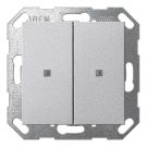 GIRA 517326 KNX pushbutton system 55 | 2-fold | aluminium