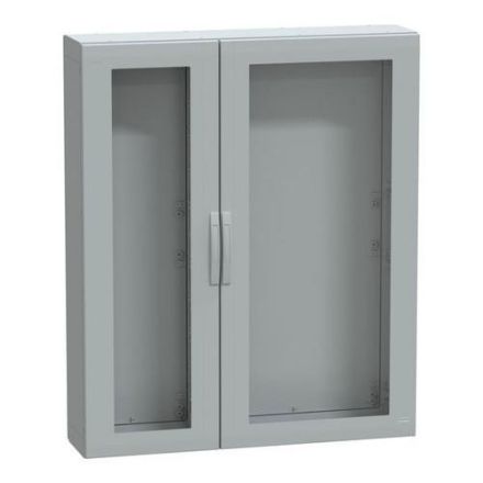 Schneider Electric NSYPLA15123TG 7035 POLY-WS 1500X1250X320 2 GLASS DOORS standing cabinet