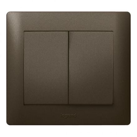 Legrand 771214 series rocker Galea blind dark bronze, (Bronze)