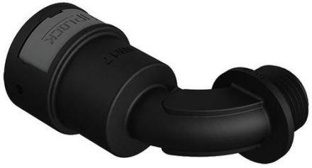 Fränkische Rohrwerke 4890713200 AEPA-29N06PB sw 90° plastic NPT connection fitting