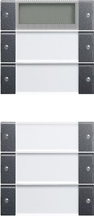 GIRA 214528 described TS3 rocker set System 55 | 5-way (2+3), Plus | anthracite