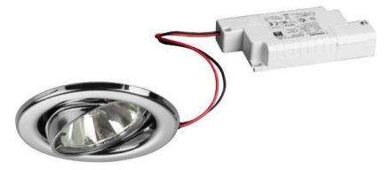 Brumberg 39180023 230V AC 6W 3000K chrome LED recessed ceiling spotlight