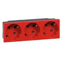Legrand 077282 Mosaic 3f 45° prev.16 A/250 V SL rt socket