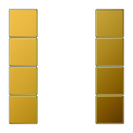 JUNG LS504TSAGGO button set F50 series LS | 4-way | gold-plated