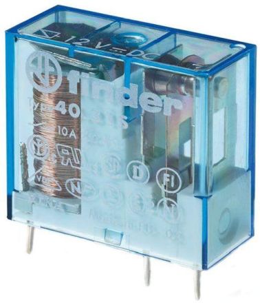 Finder 40.31.7.012.1320 1 normally open 12A coil 12V print relay