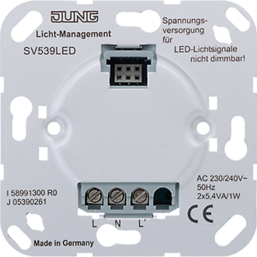 Jung SV539LED power supply, AC 230 V ~, 50 Hz