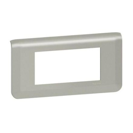 Legrand 079314L Mosaic 4-mod.horizontal alu frame
