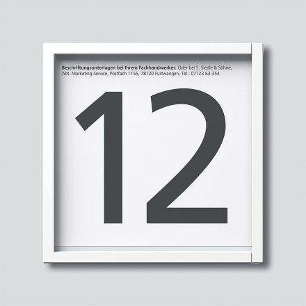 Siedle IM 612-0 W information module in white
