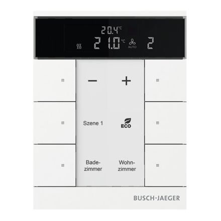 BUSCH-JAEGER SBR-F-6.0.11-884 f@h-touch sensor tenton | 6-way, RTR | studio white matt