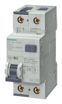 Siemens 5SU1354-6GV16 FI/LS switch 10kA 1-pole+N type A 230V