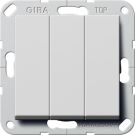 Gira 2832015 3-way switch Sys 55 grey rocker switch