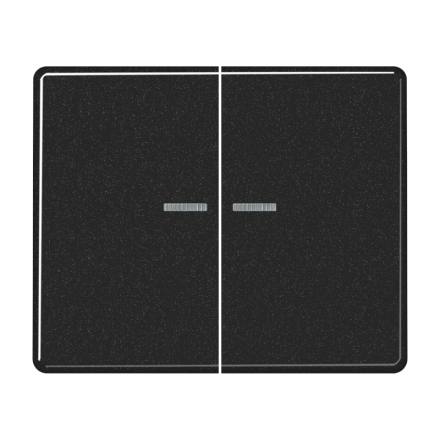 Jung SL595KO5SW rocker switch 2-way with light guide, painted aluminium, SL series, black