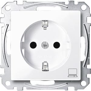 MERTEN MEG2350-0325 SCHUKO socket Computer active white glossy