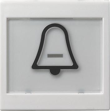 Gira 021703 rocker switch touch-sensitive BSF symbol bell system 55 pure white